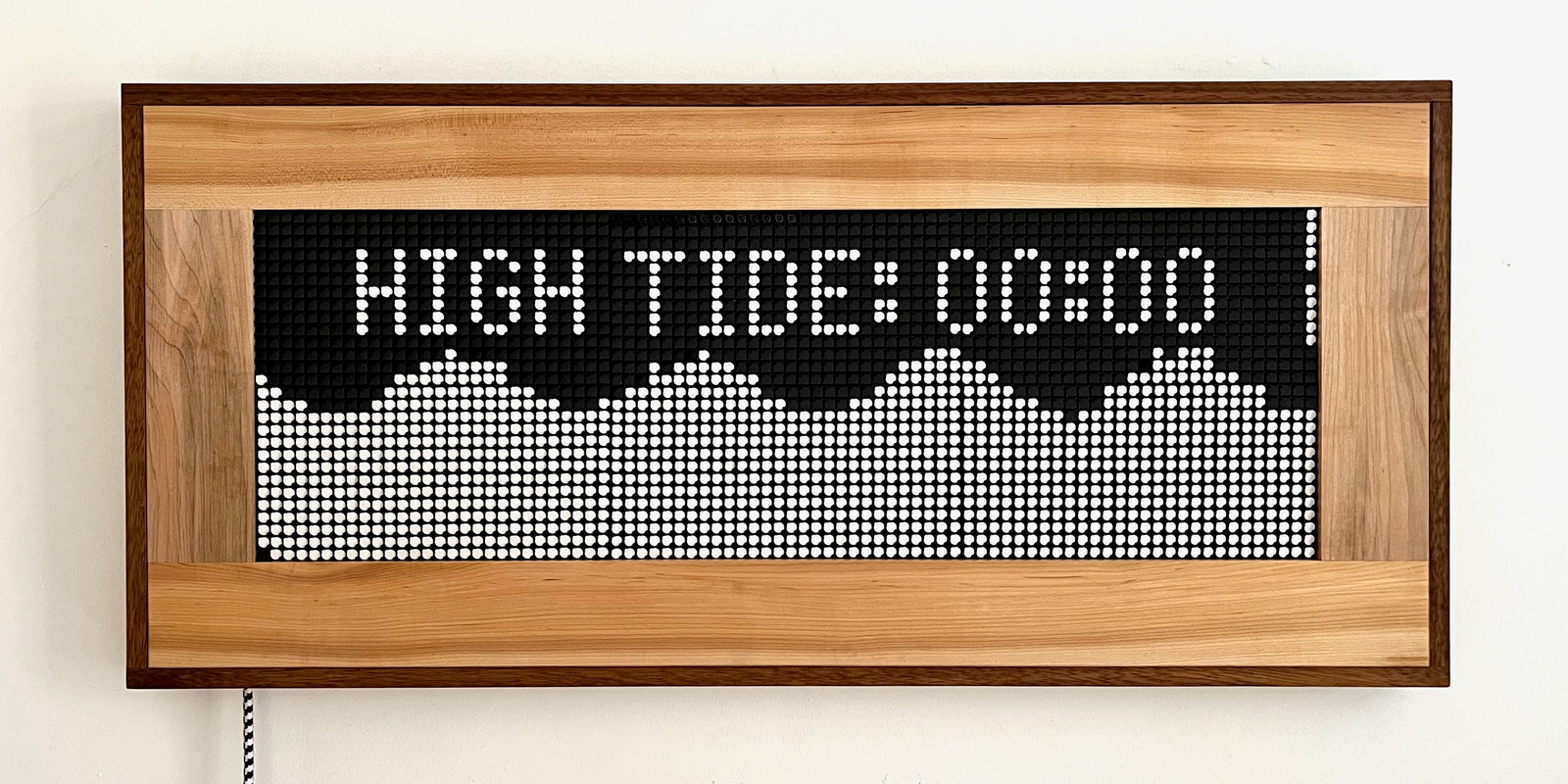 Flip dot display detail