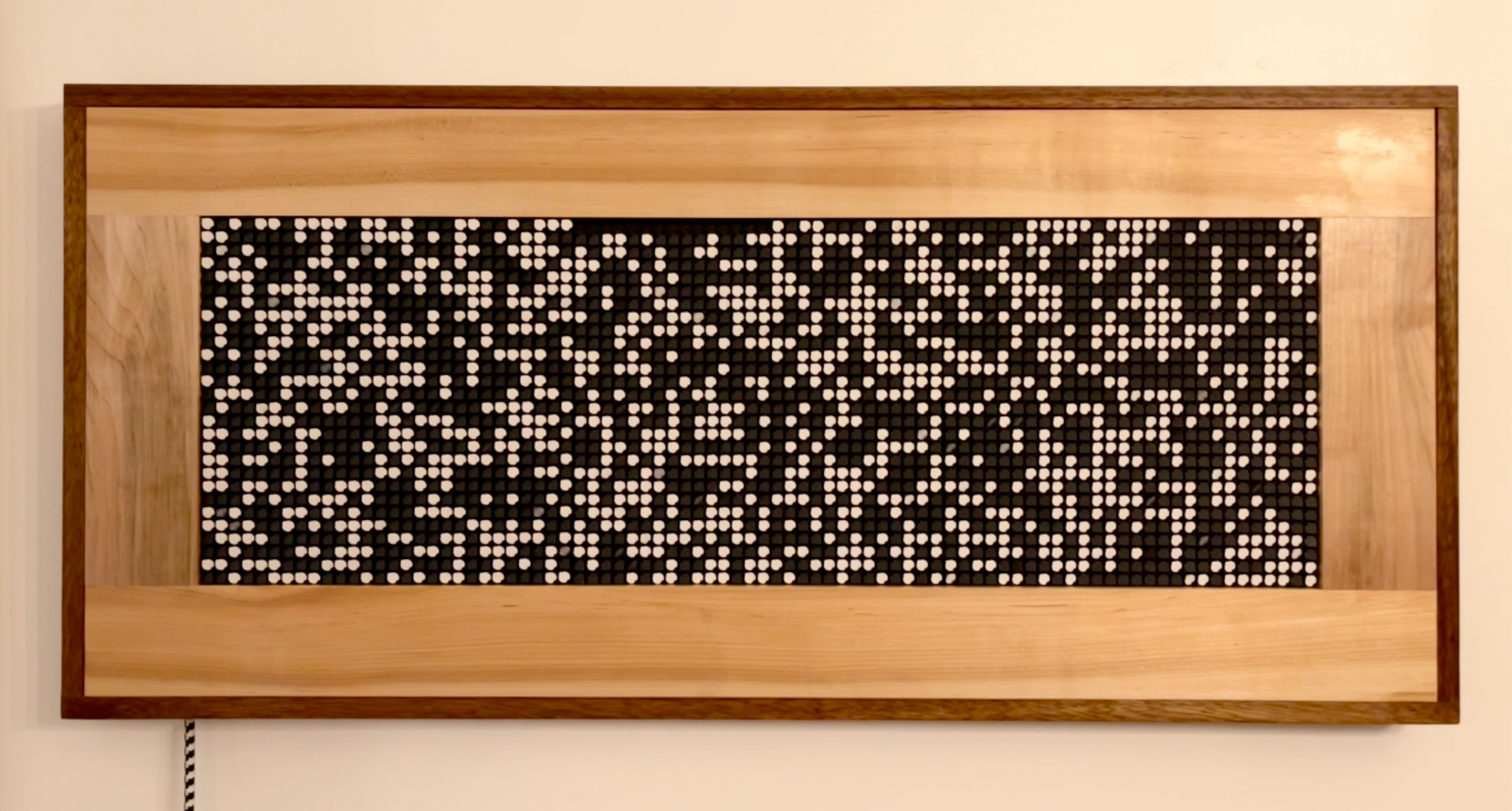 Flip dot display message submission page screenshot